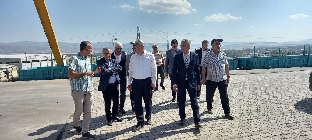 Vali Toraman YK Üyelerimiz ile Birlikte OSB 6. Kısım ve Lojistik Merkezimizde İncelemelerde Bulundular