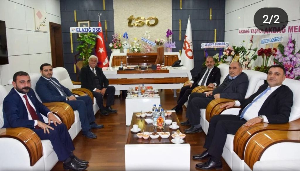 Elazığ TSO Başkanı İdris ALAN’a Hayırlı Olsun Ziyaretinde Bulunduk