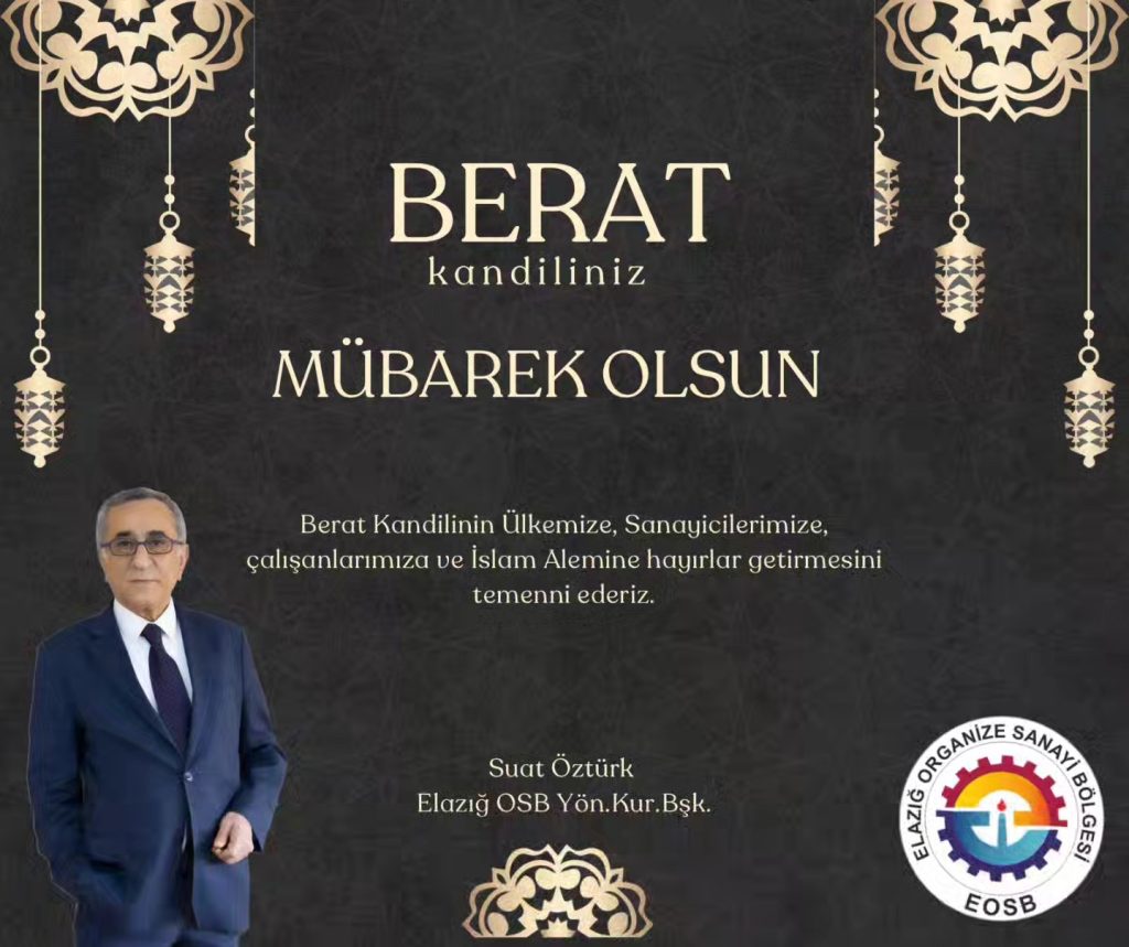 Başkanımız Suat Öztürk’ün Berat Kandili Mesajı
