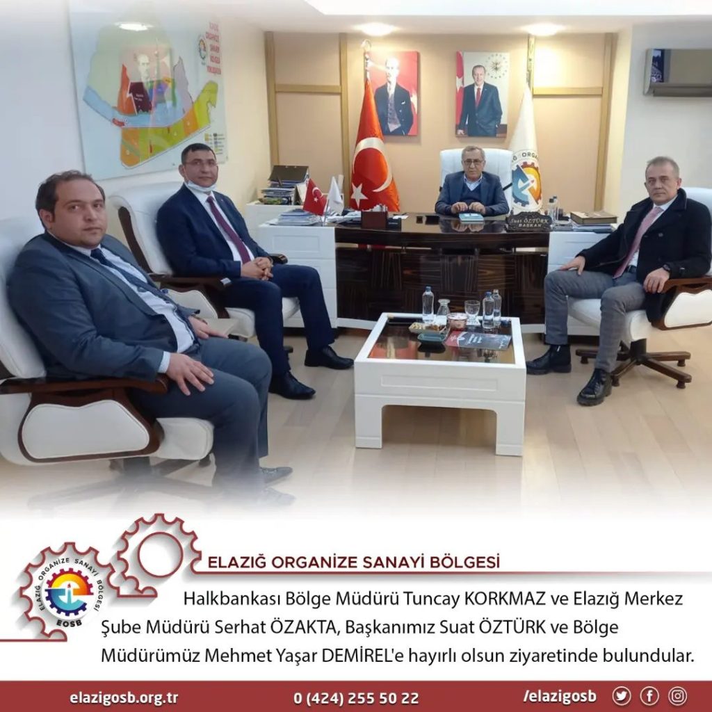 Halkbankası Bölge Müdürü Tuncay KORKMAZ’dan Başkanlığımıza Ziyaret