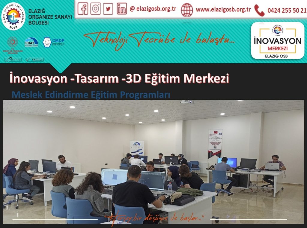 İnovasyon Merkezimizde Bilgisayar Destekli 3 Boyutlu Tasarım Kursu Tamamlandı