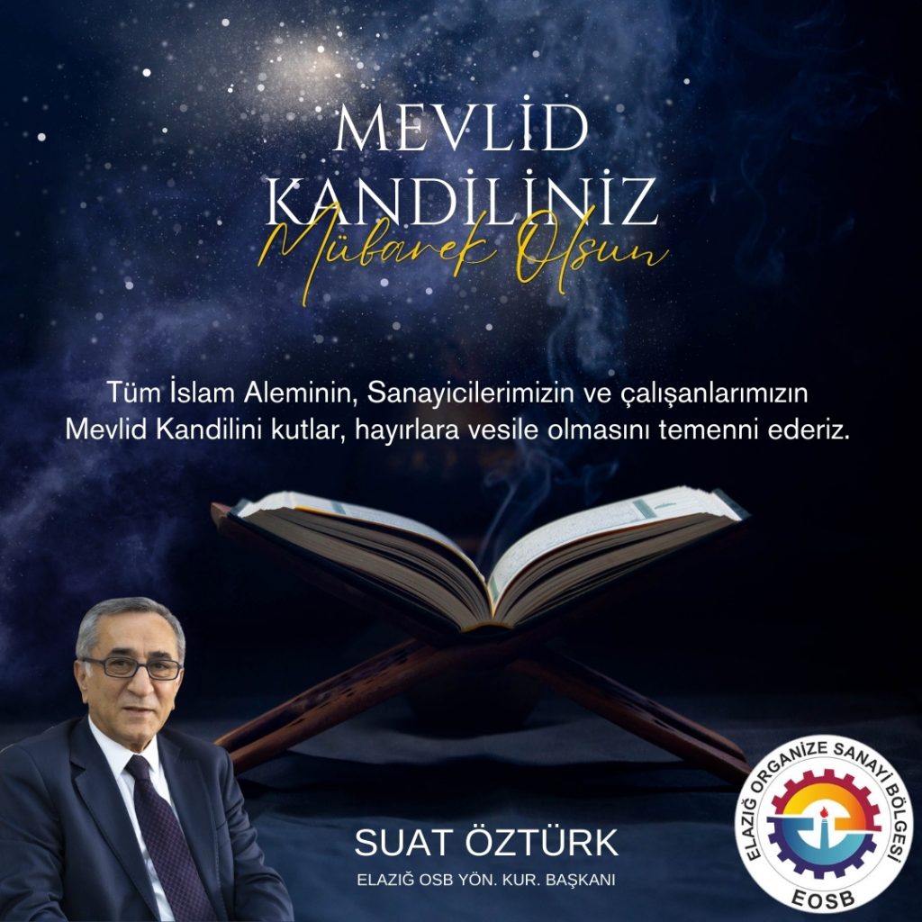 Başkanımız suat ÖZTÜRK’ün Mevlid Kandili Mesajı