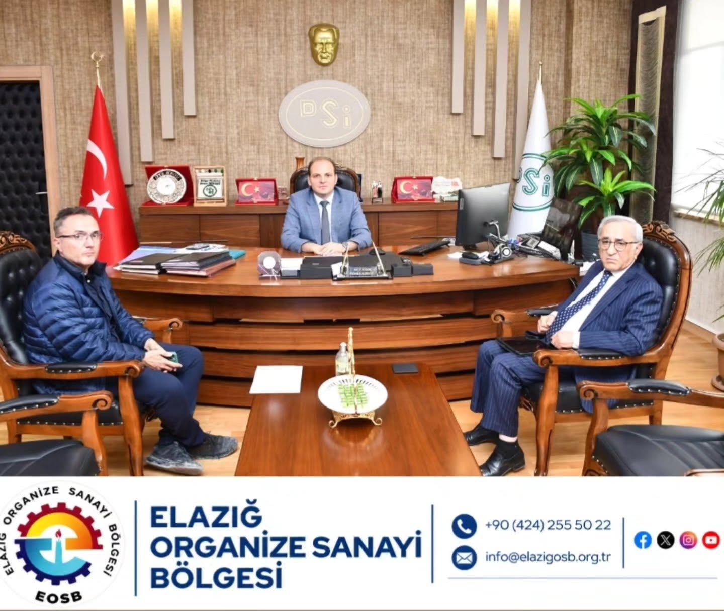 DSİ 9.Bölge Müdürü Ömer Açıkgöz'ü Ziyaret Ettik